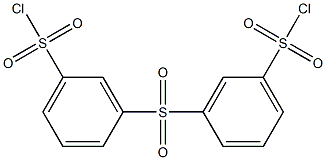 3,3'-Sulfonylbis(benzenesulfonic acid chloride) Structure