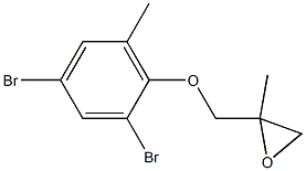 2,4-Dibromo-6-methylphenyl 2-methylglycidyl ether 구조식 이미지