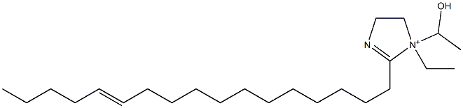 1-Ethyl-2-(12-heptadecenyl)-1-(1-hydroxyethyl)-2-imidazoline-1-ium 구조식 이미지