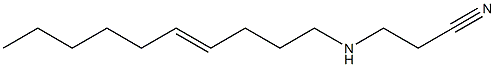 N-(2-Cyanoethyl)-4-decenylamine 구조식 이미지