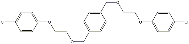 1,4-Bis[[2-(4-chlorophenoxy)ethoxy]methyl]benzene Structure