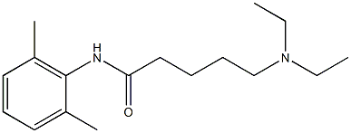 5-(Diethylamino)-N-(2,6-dimethylphenyl)pentanamide Structure