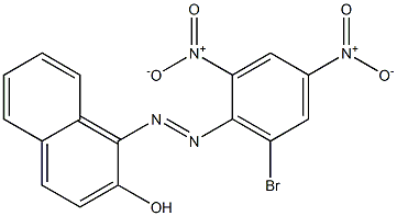1-(6-Bromo-2,4-dinitrophenylazo)-2-naphthol Structure