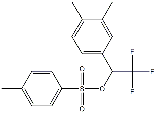 4-Methylbenzenesulfonic acid 2,2,2-trifluoro-1-(3,4-dimethylphenyl)ethyl ester Structure