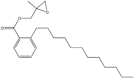 2-Dodecylbenzoic acid 2-methylglycidyl ester Structure