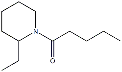 2-Ethyl-1-pentanoylpiperidine 구조식 이미지