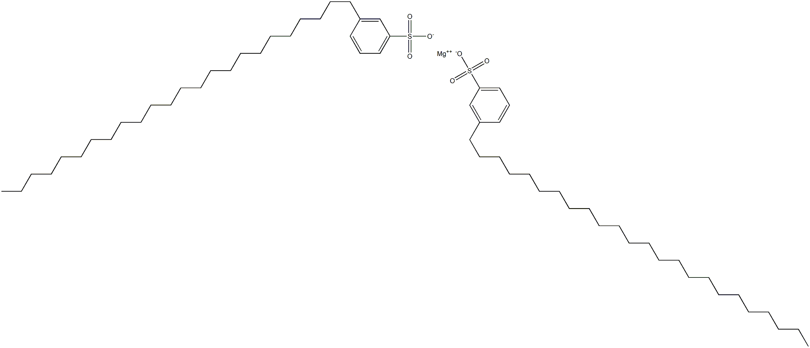 Bis(3-tetracosylbenzenesulfonic acid)magnesium salt Structure