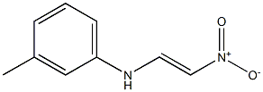 (E)-1-[(3-Methylphenyl)amino]-2-nitroethene Structure