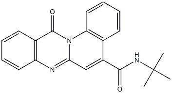 N-tert-Butyl-12-oxo-12H-quino[2,1-b]quinazoline-5-carboxamide Structure