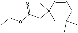 2-(1,5,5-Trimethyl-2-cyclohexen-1-yl)acetic acid ethyl ester Structure