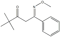 1-Methoxyimino-4,4-dimethyl-1-phenyl-3-pentanone 구조식 이미지