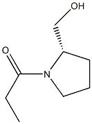 1-[(2S)-2-(Hydroxymethyl)pyrrolizino]-1-propanone 구조식 이미지