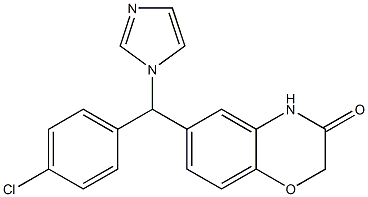 6-[(4-Chlorophenyl)(1H-imidazol-1-yl)methyl]-2H-1,4-benzoxazin-3(4H)-one Structure