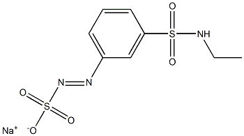 m-(Ethylsulfamoyl)benzenediazosulfonic acid sodium salt 구조식 이미지