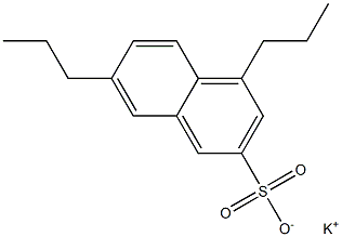 4,7-Dipropyl-2-naphthalenesulfonic acid potassium salt Structure