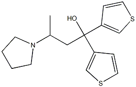 1,1-Di(3-thienyl)-3-(pyrrolidin-1-yl)-1-butanol Structure