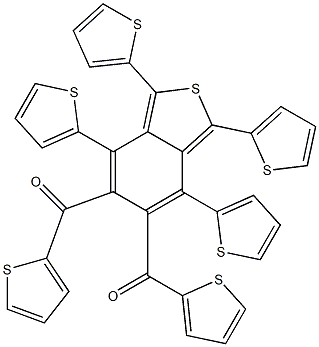 5,6-Bis(2-thienylcarbonyl)-1,3,4,7-tetra(2-thienyl)benzo[c]thiophene Structure