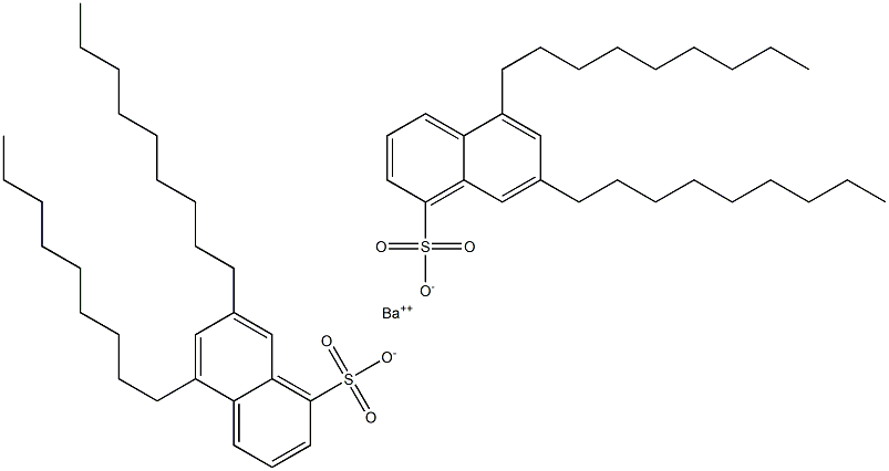 Bis(5,7-dinonyl-1-naphthalenesulfonic acid)barium salt Structure