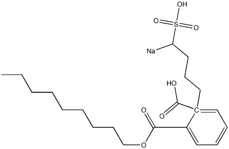 Phthalic acid 1-nonyl 2-(4-sodiosulfobutyl) ester 구조식 이미지