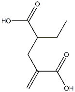 1-Butene-2,4-dicarboxylic acid 4-ethyl ester Structure