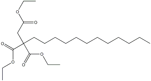 Tetradecane-1,2,2-tricarboxylic acid triethyl ester 구조식 이미지