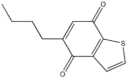 5-Butyl-4,7-dihydrobenzo[b]thiophene-4,7-dione Structure