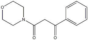 1-Phenyl-3-morpholinopropane-1,3-dione Structure