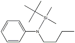 N-Butyl-N-(tert-butyldimethylsilyl)aniline 구조식 이미지