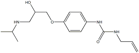 1-(2-Propenyl)-3-[4-[2-hydroxy-3-[isopropylamino]propoxy]phenyl]urea Structure