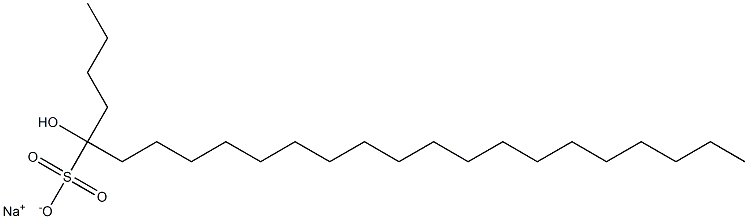 5-Hydroxytetracosane-5-sulfonic acid sodium salt 구조식 이미지