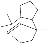 (-)-1,2,3,3a,4,5,6,7,8,8a-Decahydro-4,8,8-trimethyl-1,4-methanoazulen-9-one Structure