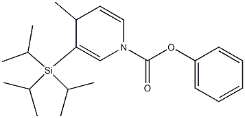 1,4-Dihydro-4-methyl-3-(triisopropylsilyl)pyridine-1-carboxylic acid phenyl ester Structure