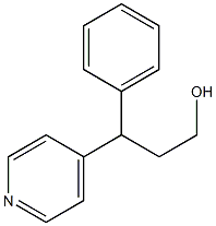 3-Phenyl-3-(4-pyridinyl)-1-propanol Structure