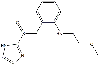 N-(2-Methoxyethyl)-2-[(1H-imidazol-2-yl)sulfinylmethyl]benzenamine 구조식 이미지