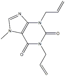 1,3-Di(2-propenyl)-7-methylxanthine Structure