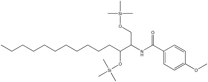 N-[1,3-Bis(trimethylsilyloxy)tetradecan-2-yl]-4-methoxybenzamide 구조식 이미지