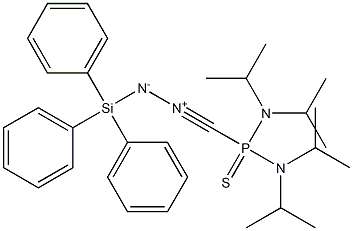 [1-(Triphenylsilyl)-2-[[bis(diisopropylamino)phosphinothioyl]methylidyne]hydrazin-2-ium]-1-ide Structure