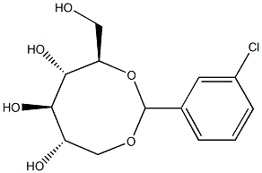 1-O,5-O-(3-Chlorobenzylidene)-D-glucitol Structure