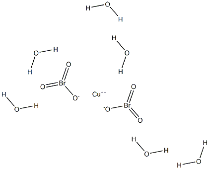 Copper(II) bromate hexahydrate 구조식 이미지