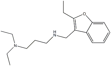 N,N-Diethyl-N'-[(2-ethyl-3-benzofuranyl)methyl]-1,3-propanediamine 구조식 이미지