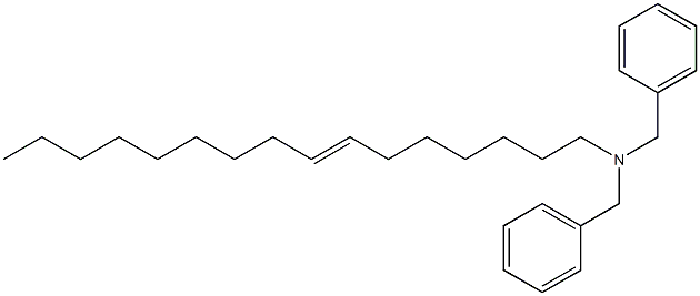 (7-Hexadecenyl)dibenzylamine 구조식 이미지