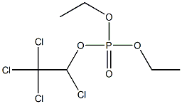 Phosphoric acid 1,2,2,2-tetrachloroethyldiethyl ester 구조식 이미지