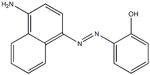 4-(Hydroxyphenylazo)-1-naphthylamine 구조식 이미지