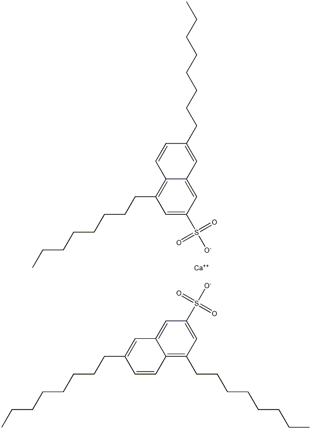 Bis(4,7-dioctyl-2-naphthalenesulfonic acid)calcium salt 구조식 이미지