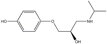 4-[(R)-2-Hydroxy-3-(isopropylamino)propoxy]phenol 구조식 이미지