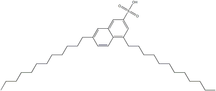 4,7-Didodecyl-2-naphthalenesulfonic acid 구조식 이미지