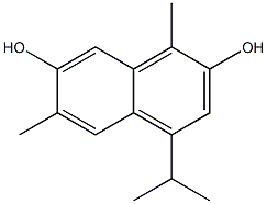 1,6-Dimethyl-4-(1-methylethyl)naphthalene-2,7-diol Structure