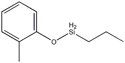 (2-Methylphenoxy)propylsilane 구조식 이미지