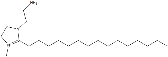 1-(2-Aminoethyl)-4,5-dihydro-3-methyl-2-pentadecyl-1H-imidazol-3-ium 구조식 이미지