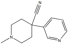 1-Methyl-4-(3-pyridyl)piperidine-4-carbonitrile 구조식 이미지